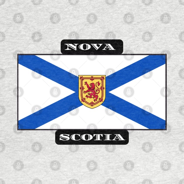 Nova Scotia Flag T-Shirt Ocean Playground Bluenose Home by SailorsDelight